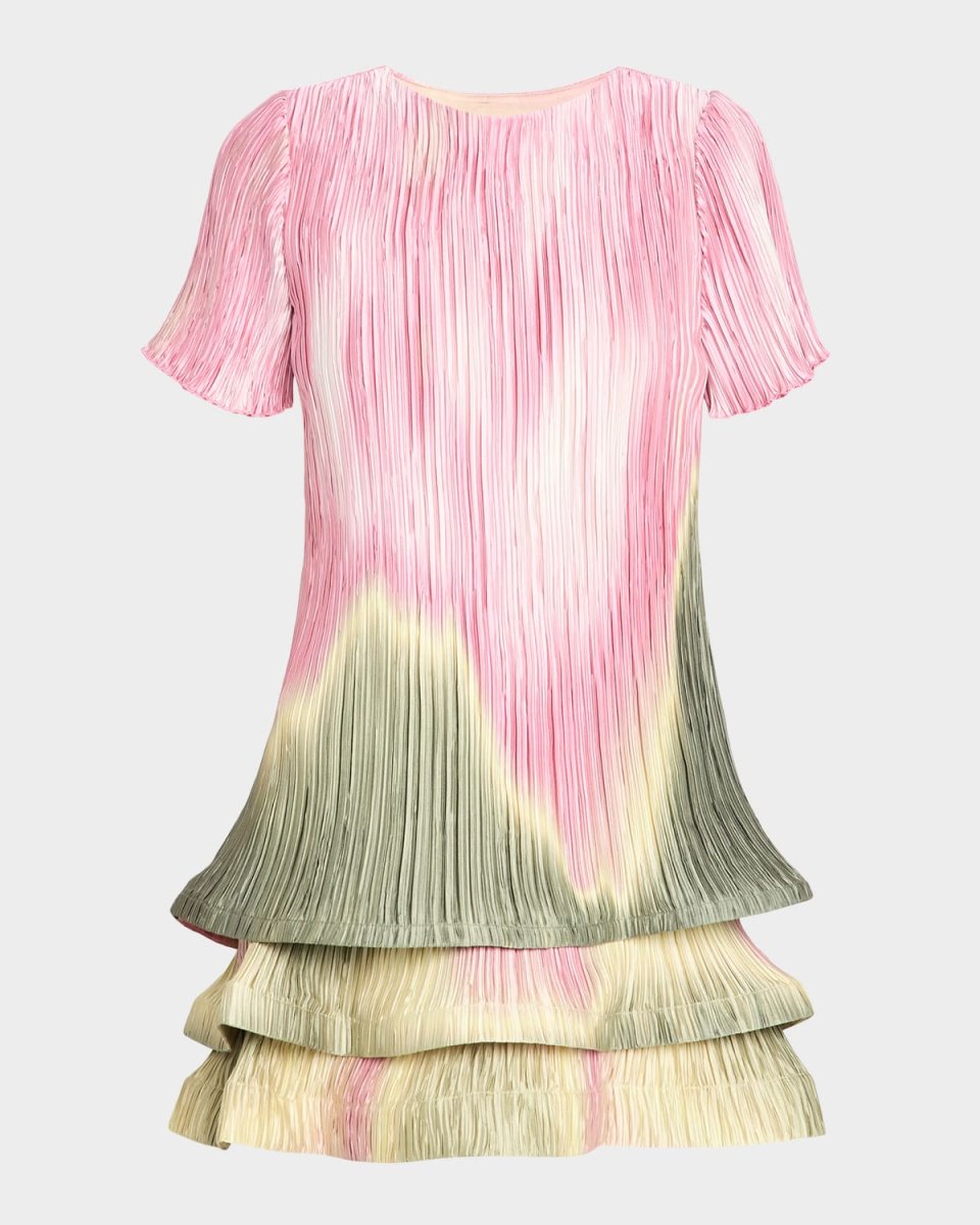 Zenon Short-Sleeve Mini Dress